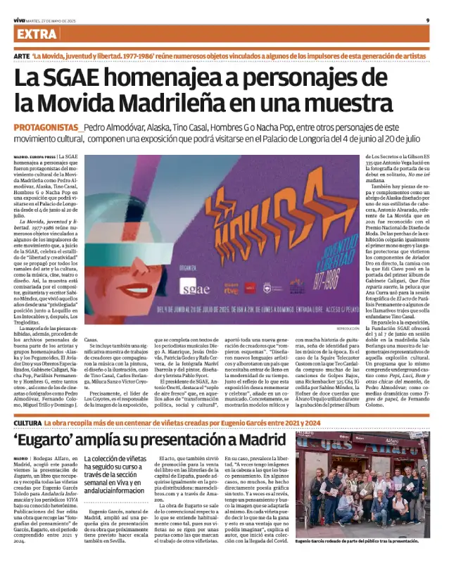 Viva malaga numero 4776 27 mayo 2025 presentacion libro eugarto en madrid